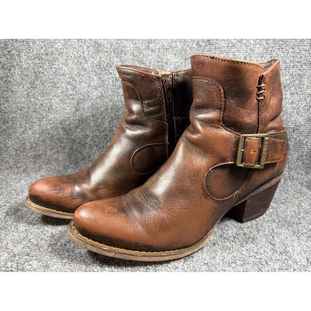Durango Womens 6 Inch Shorty Chocolate Brown Leather Ankle Boots‎ RD0464 Size 9M